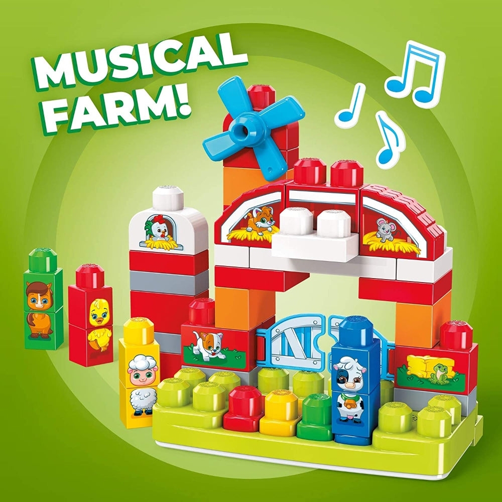 MEGA BLOKS - Musical Farm Building Set